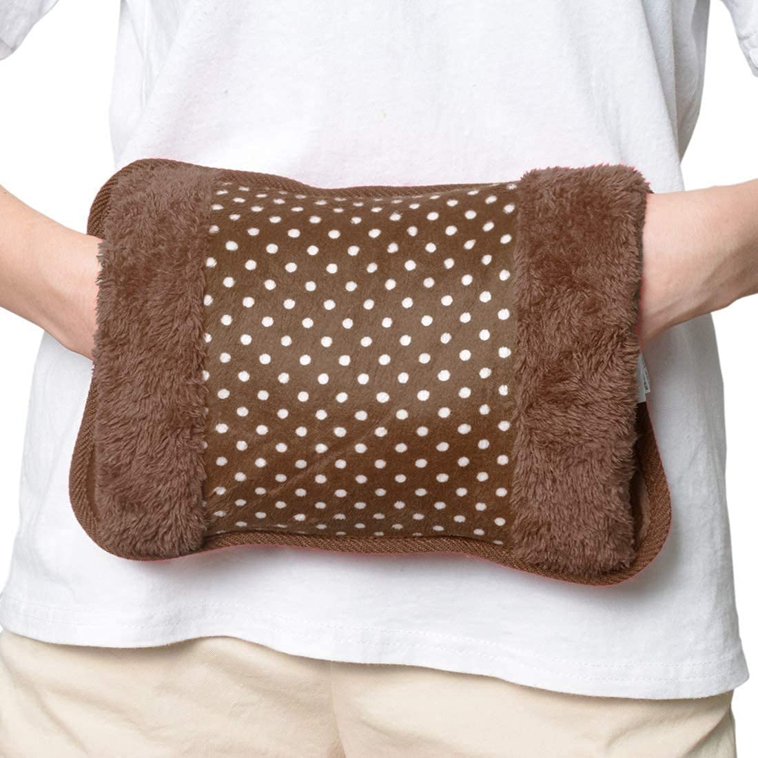 Zerfa Electric Fur Velvet heating bag, hot water bag, Heating Pad, Heat Pouch Hot Water Bag Hot Warm Water Bag, Heat Pad, Heat Bag with Gel for Back Hand Pain relief (Multicolor with Hand Pocket) 2