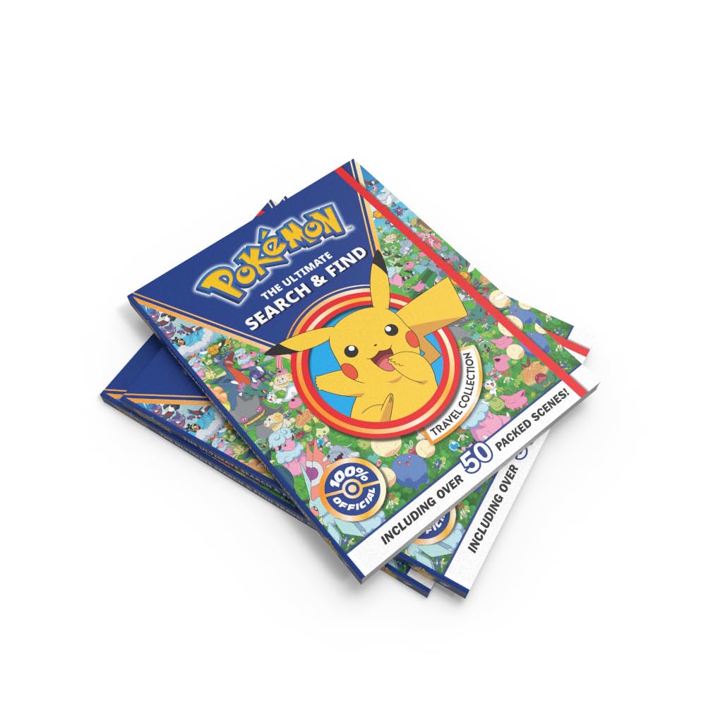 Pokémon: The Ultimate Search & Find Travel Collection: New for 2026! Packed with over 50 scenes, this search and find book is the perfect gift for kids and Pokémon fans aged 6, 7, 8, 9, 10 and up!