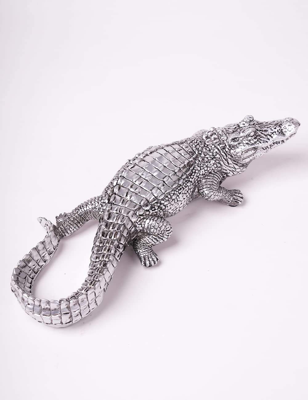 HAUCOZE Cocodrilo Figura Escultura Modern Decoración Animal Adorno 36cm