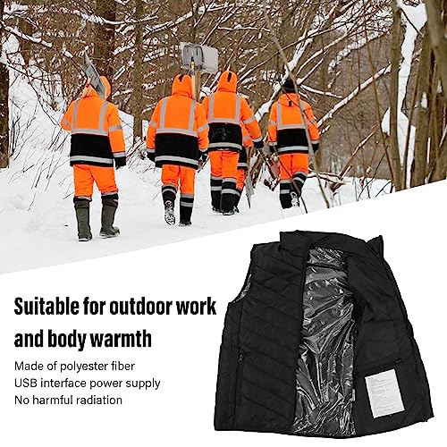 Cocoarm Verwarmd vest voor dames, verwarmd vest voor mannen en vrouwen, met 17-gebiedsverwarming, 3-versnellingen, smart verwarmingsvest, USB-opladen, lichte elektrische bodywarmer, elektrisch vest, S - Afbeelding 5
