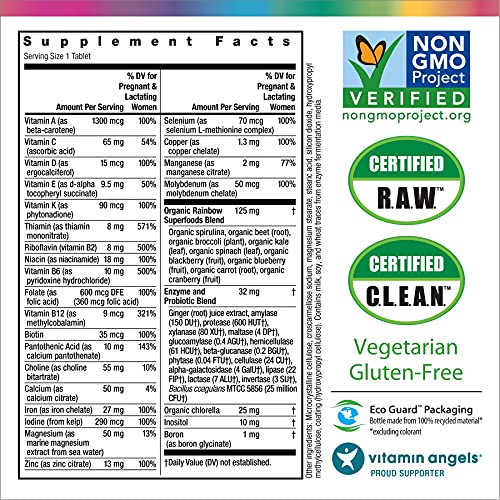 Rainbow-Light-Prenatal-One-Multivitamin--High-Potency-Clinically-Proven-Absorption-of-Vitamin-D-B2-B5-Folate-Calcium-Zinc-Iron-Non-GMO-Vegetarian--150-Tablets-5-Month-Supply
