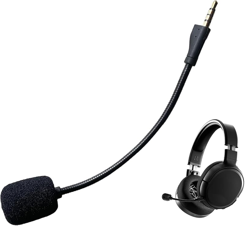 Replacement Detachable Boom Microphone for SteelSeries Arctis 1 Headphones - Noise Cancelling 3.5mm Jack Mic Compatible with PS4 Pro PS5 Xbox One X Computer PC Gaming Headsets