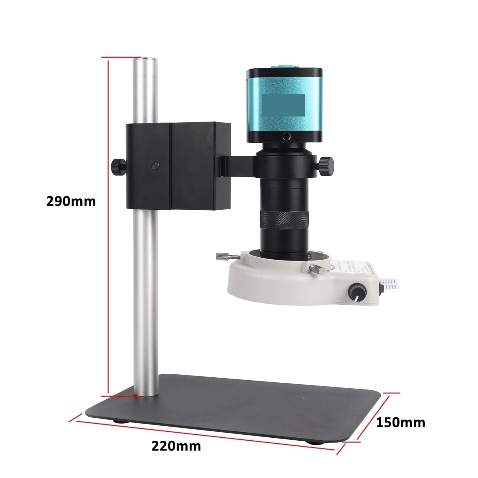 Przemysłowy Mikroskop Cyfrowy 4K 48MP Do Lutowania Elektronicznego 130X C Mocowanie HDMI USB 60FPS Kamera Led Light Naprawa Telefonu(Microscope set)