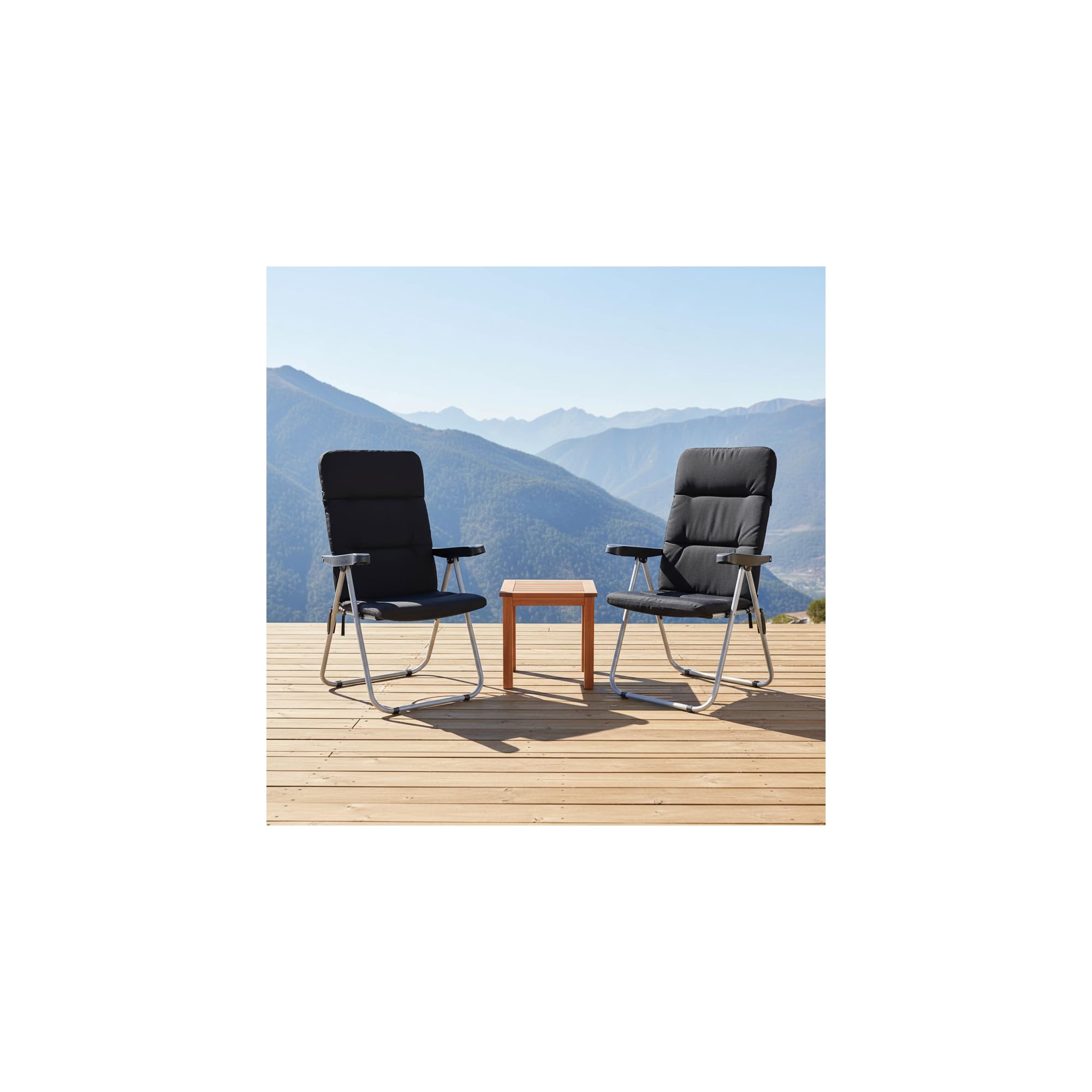 O'Camp Fauteuil de Camping Confort Pliable Multipositions - Dimensions : 70 x 62 x 105 cm