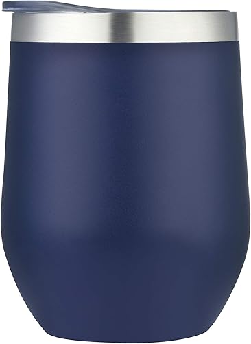 Impecgear Vaso para café, té y bebidas de 12 onzas, 100% libre de BPA 188, vaso de viaje de acero inoxidable, aislamiento de doble pared, taza de