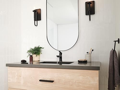 Miniatura 5 de Peerless P1512LF-BL-M-0.5 Grifo de baño con flauta, caudal de 0.5 GPM, negro mate