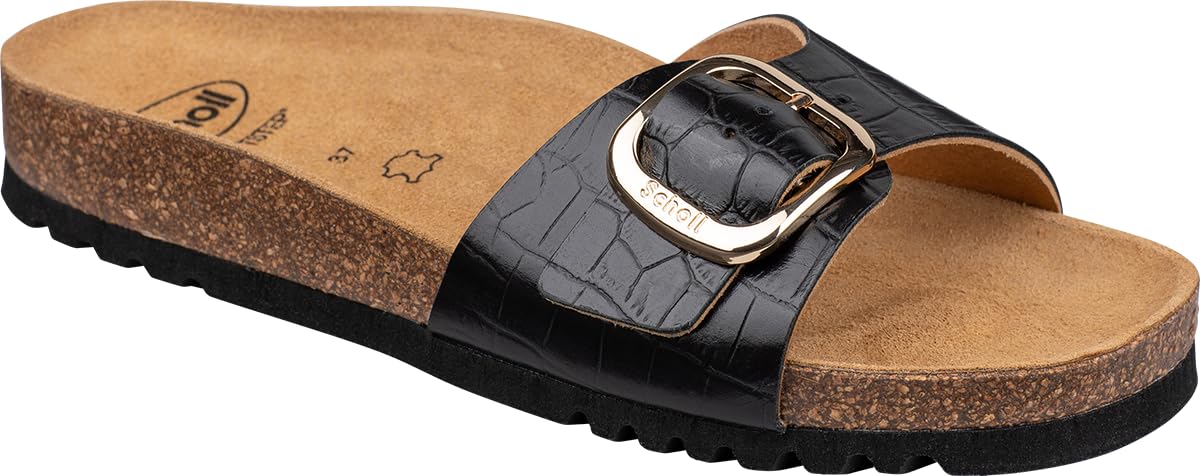 Scholl Women's Kathleen Sandal, Black, 6 UK