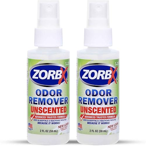 ZORBX Eliminador de olores sin perfume para olores fuertes, utilizado en hospitales e instalaciones de salud, fórmula avanzada, espray eliminador de