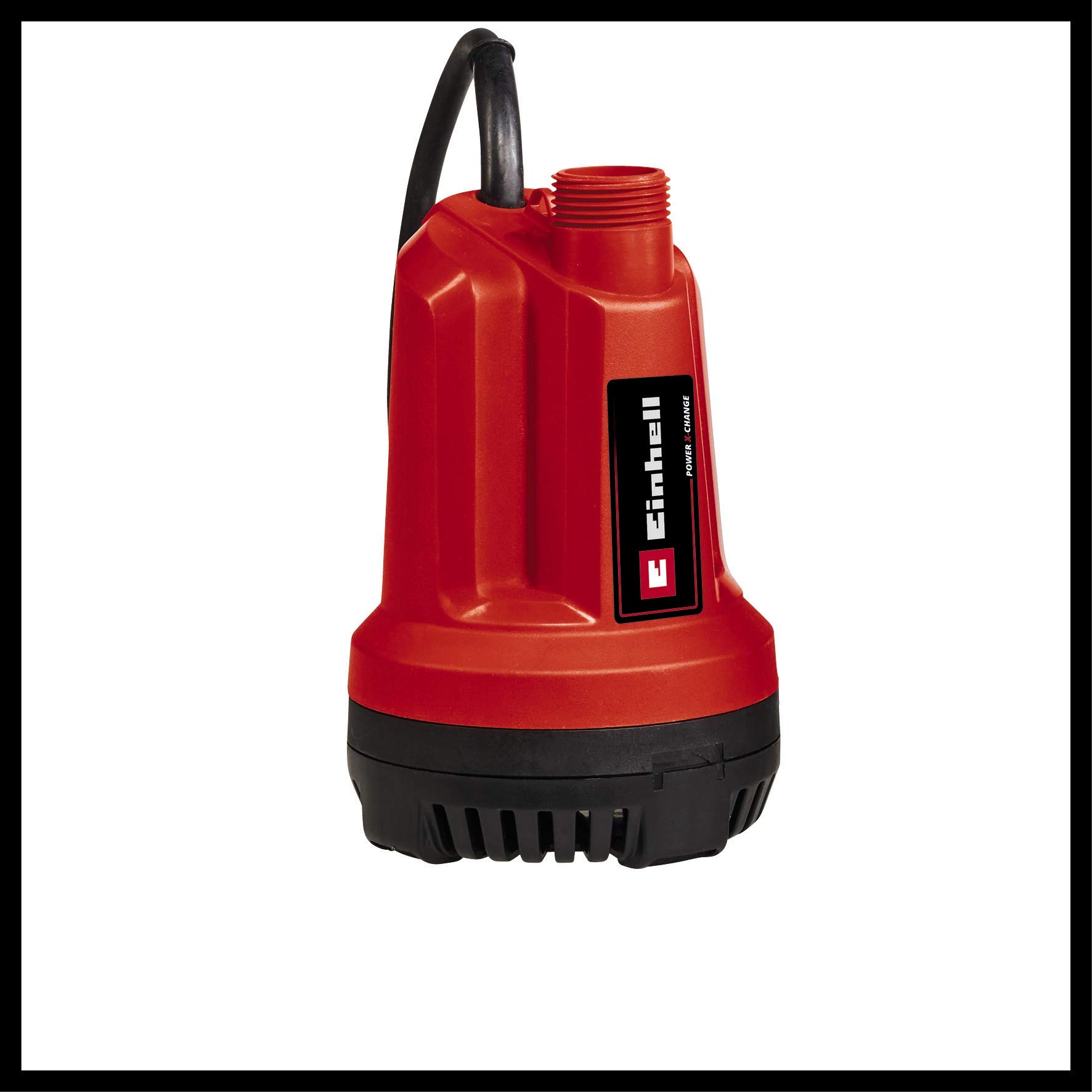 Einhell Bomba de drenaje para aguas claras inalámbrica GE-SP 18 Li-Solo Power X-Change (18 V, caudal 5000 L/h, profundidad de inmersión máx. 4 m) Se entrega sin batería ni cargador
