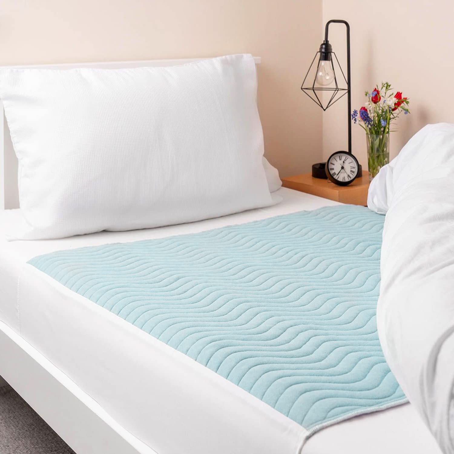 Empapador de Cama con alas Lavable de 135 - Capacidad de absorción de 3,15 L y Fabricado en España (Certificado: Oeko-Tex) (1)
