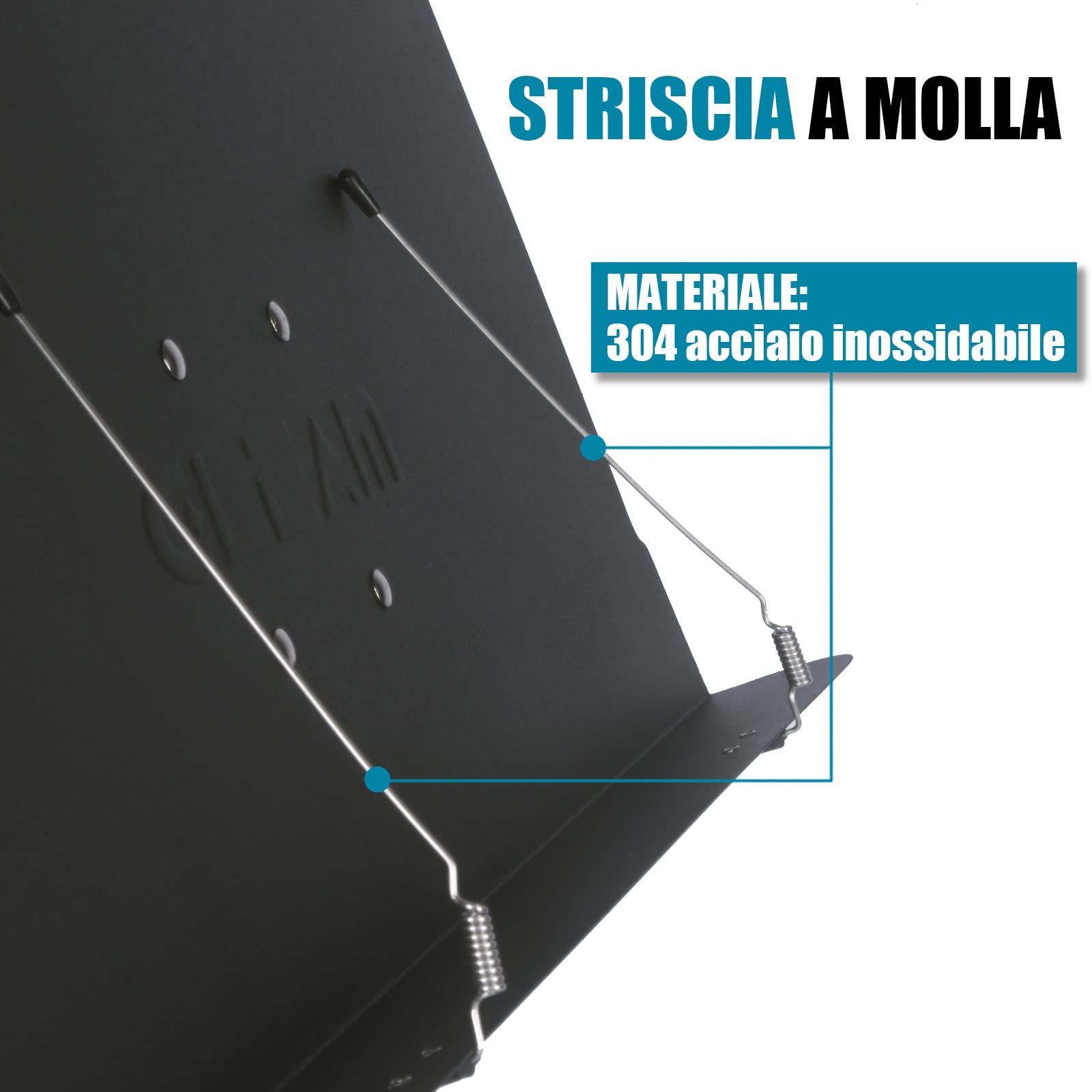 GLEAM Leggio per Spartiti - Interamente in Metallo con Borsa da Trasporto, Supporto per Telefono, Porta Spartiti e Clip, Supporto per Libri da Tavolo 5 in 1