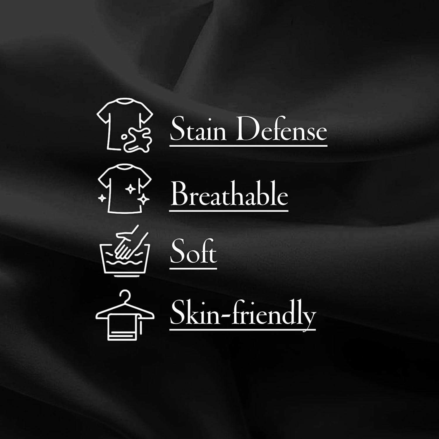 Mens Dress Shirt Long Sleeve Stain Shield Solid Stretch Button Down Shirts Business Date Casual Shirts - Image 6