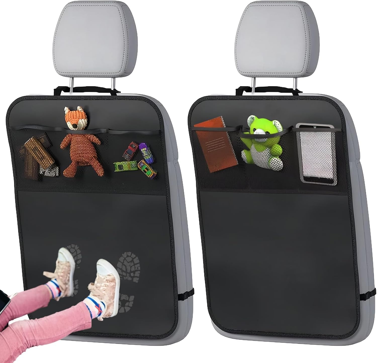 Vaporverse Normal 2 Pcs Car Seat Kick Mats For Cupra Terramar Kp1 Ab Bj.2024, Kick Mats Back Seat Protector For Kids, Waterproof Back Seat Protector Front Seat Protector