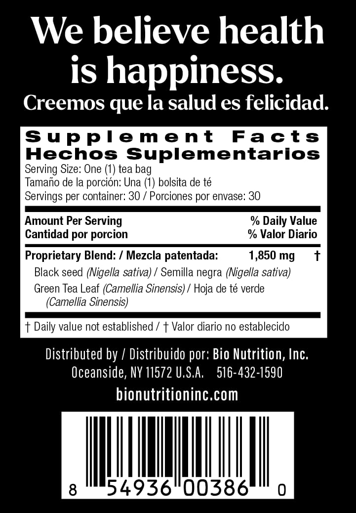 Bio Nutrition Tè ai semi neri con tè verde 30 bustina(S)
