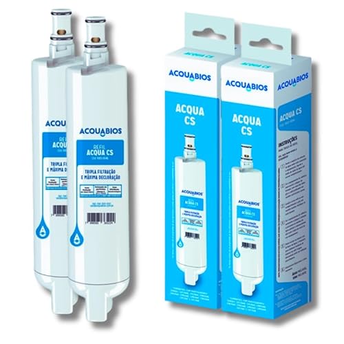 Kit 2 unids Refil Filtro Purificador de Água Consul CS Acquabios | Compatível Consul CPC30, CPC31, C