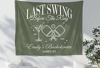 Custom Bachelorette Party Tapestry for Bride, Last Swing Before the Ring Golf Banner, Country Club Bridal Shower Sign, Martini Girls Trip Decor, Wedding Backdrop for Her