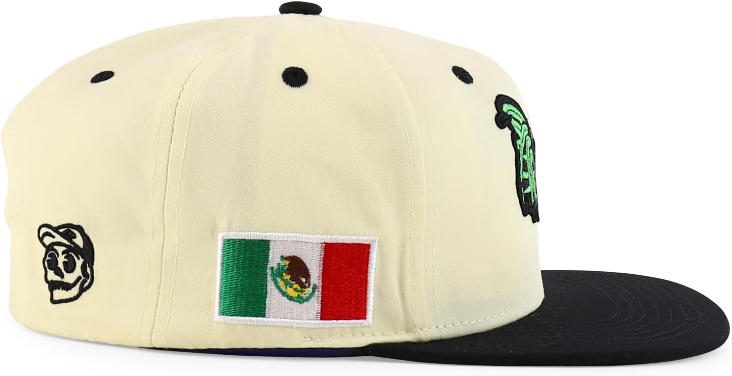 Trendy Apparel Shop 3D Rooster Embroidered Flat Bill Snapback Cap - Image 4