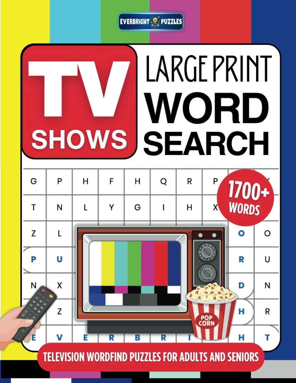 Large Print TV Shows Word Search: Television Wordfind Puzzles For Adults And Seniors