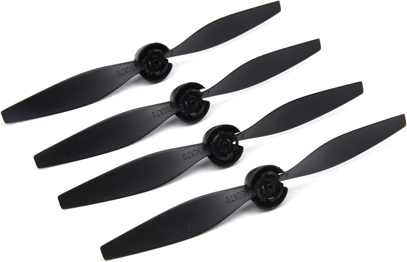 YoungRC RC Spare Propellers with Propeller Savers and Adapters, 4PCS | RC Airplane Propellers for TR-C385 4 Channel TR-C285G RC Airplane