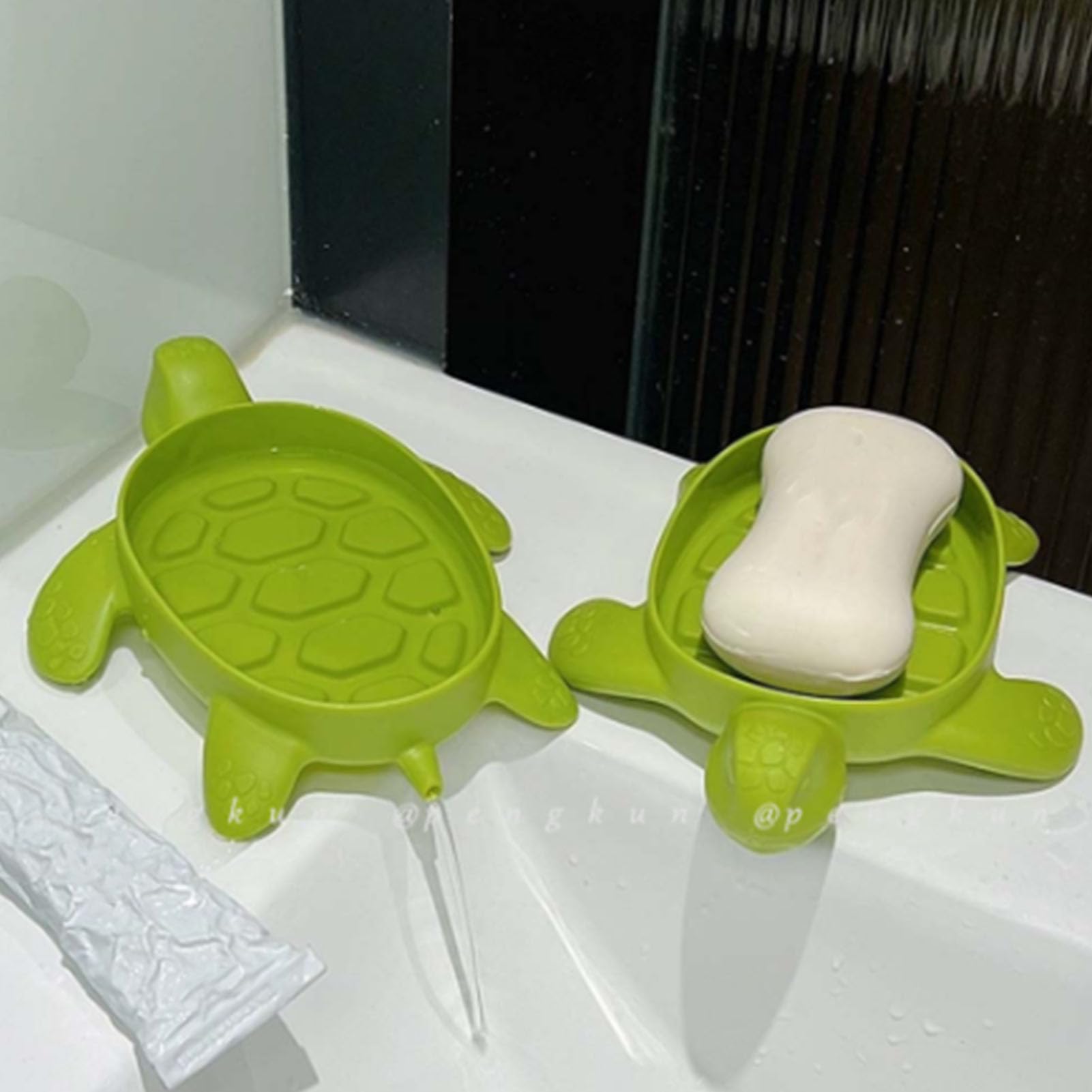 Box Slip Tail Drainage Design S Cartoon Dish for Bathroom Laundry Room Green Bathroom is for Use Most Seamlessly. Versatile All S Box S Holder Drain HolderDrainage BoxCartoon
