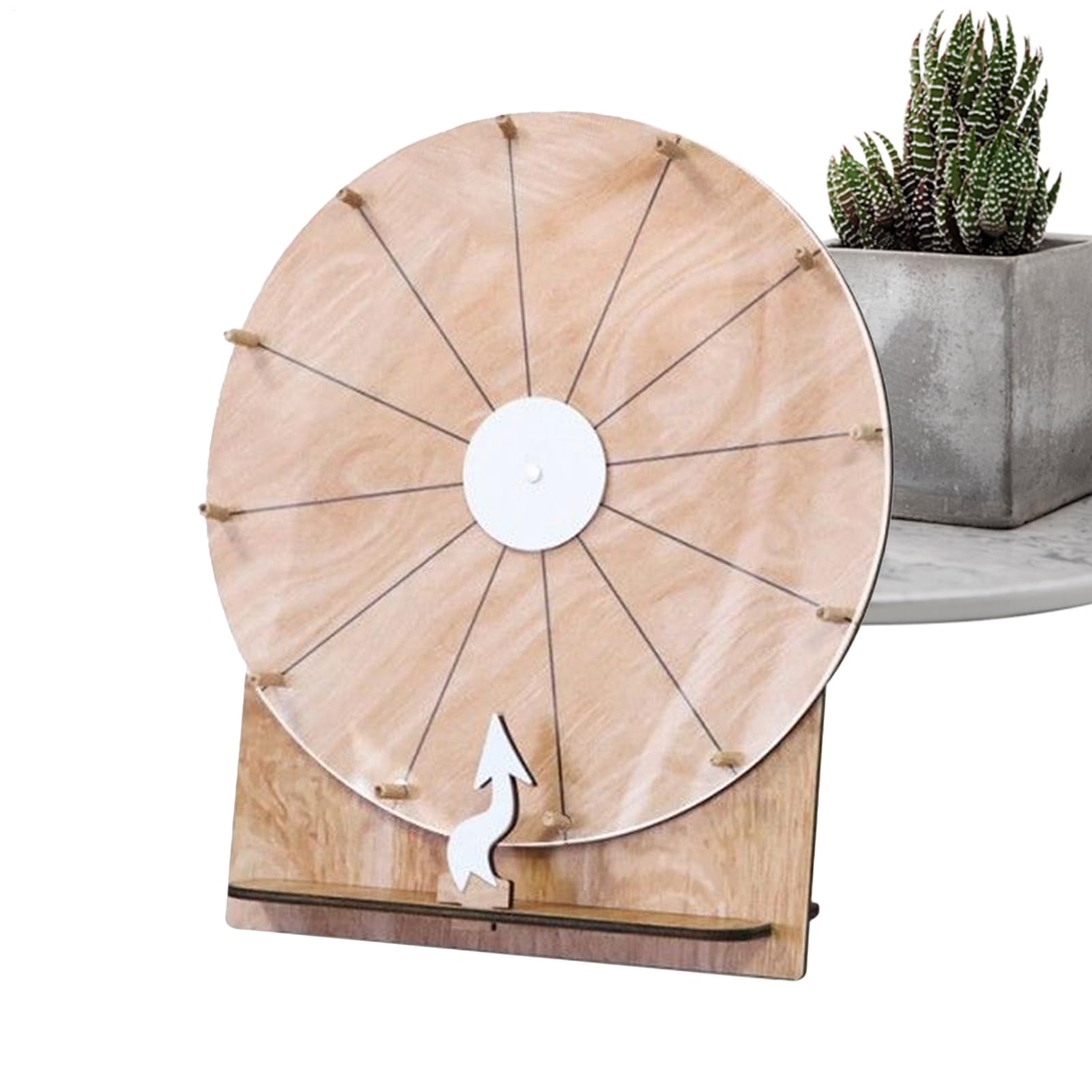 Ruleta Giratoria De Premios | Ruleta De Madera De 28 Cm para Sorteos | Material para Fiestas Giratorio para Niños Y Adultos Juegos Noche Aula Recompensas | Organizadores Eventos Ferias