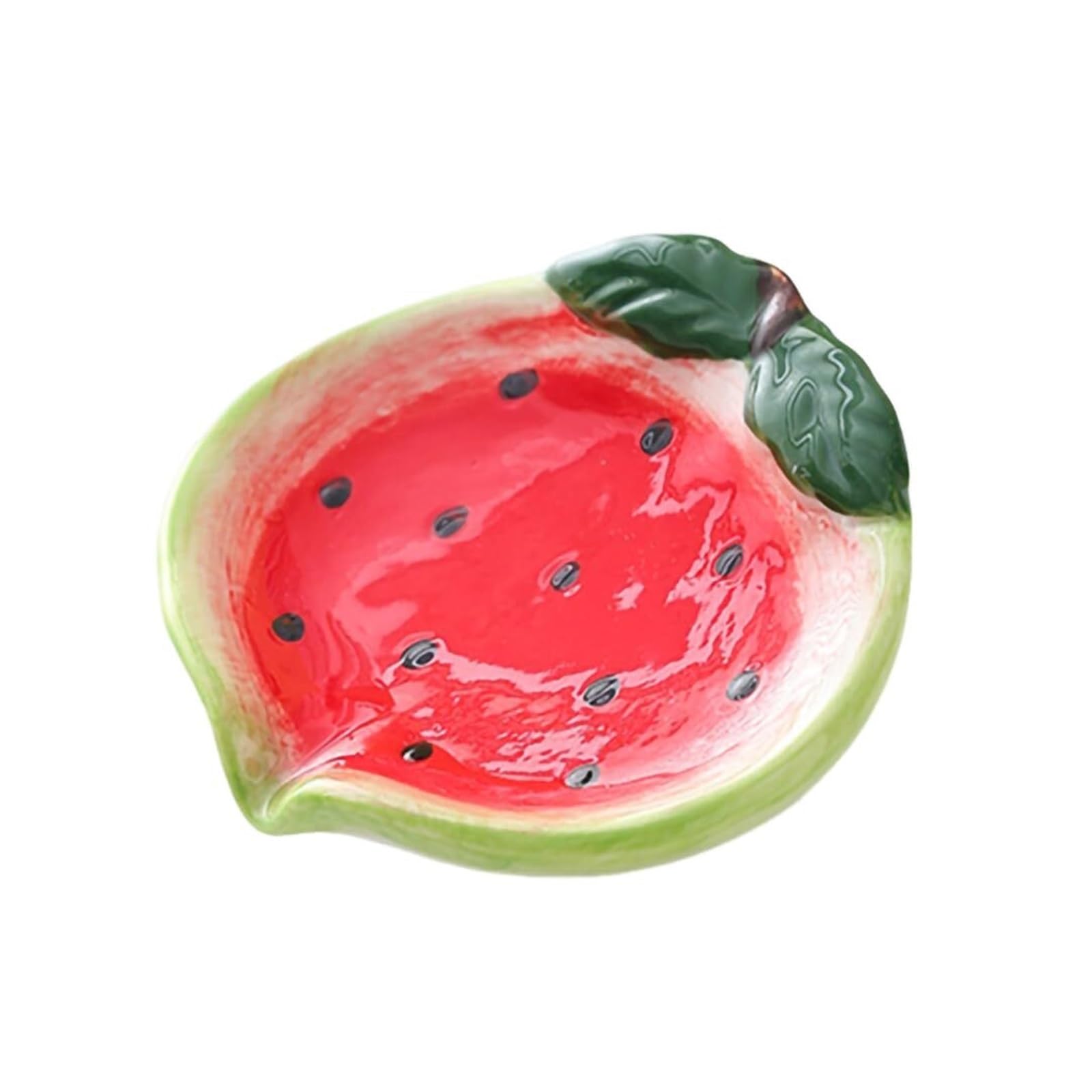 Jabonera Self Draining Soap Holder Decorative Dish-Red Bathroom soap dishes(Red)