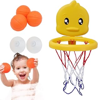 Aro de baloncesto con ventosa, para bañera, aro de baloncesto, de dibujos animados, juguete de baloncesto para bebé, juego de agua portátil, juego de baño interactivo para niñas, piscina, dormitorio