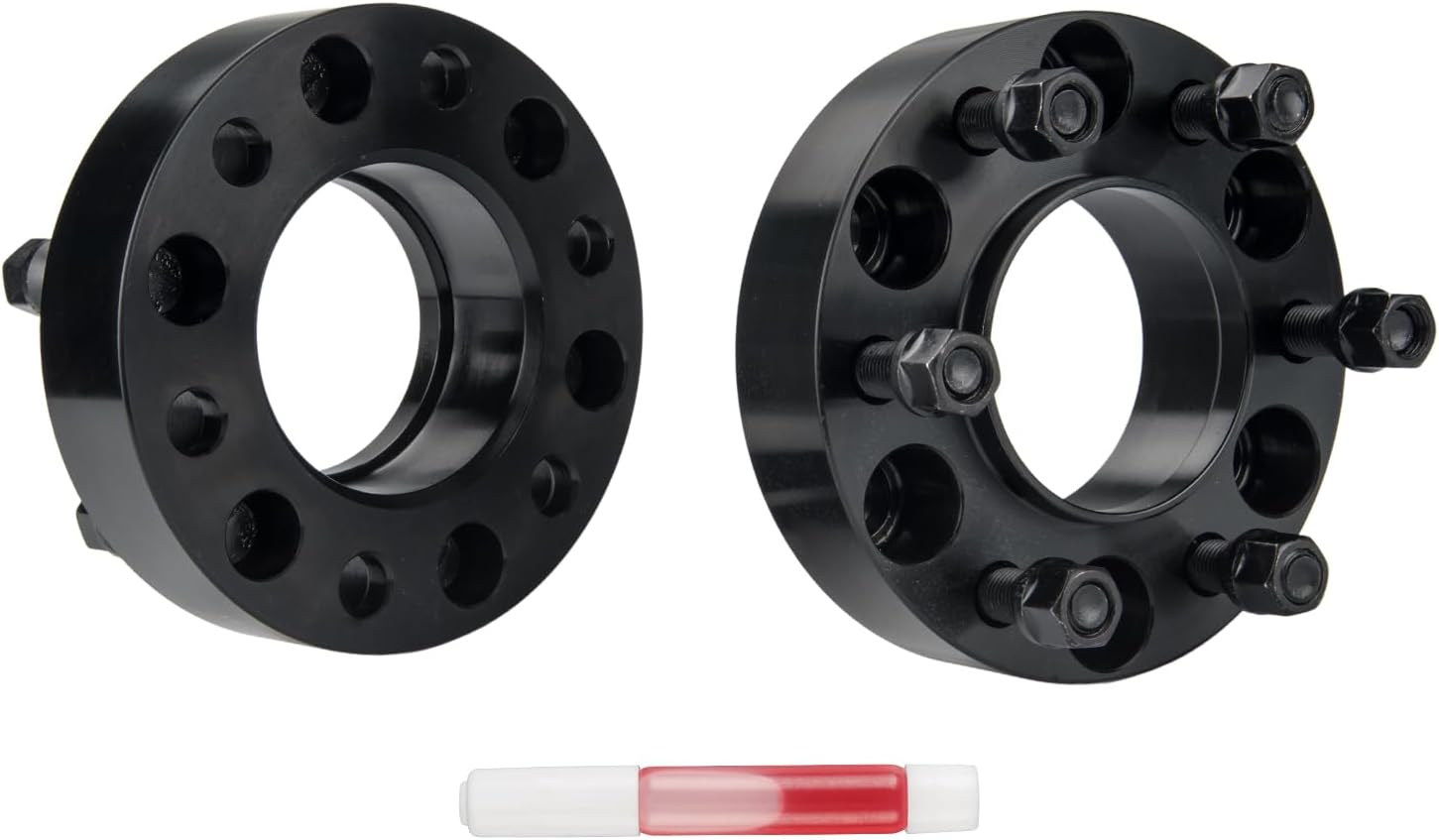 KAX 6x135 Wheel Spacers, Forged 1.5" Hubcentric Spacers with Thread Pitch M14x1.5 Hub Bore 87mm,2Pcs fit for 2022-2024 Bronco, 2015-2024 Expedition, 2015-2025 F-150, 2022-2024 F-150 Lightning,Black
