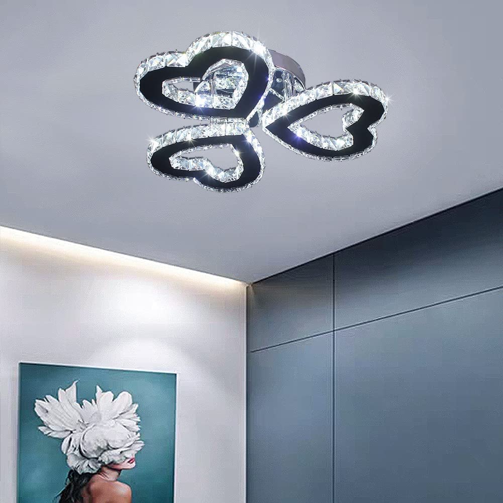 K9CRYSTALIGHT 2LayerHexa White Crystal Chandelier for Living Room Modern Ceiling Light for Hall Dining Room Led Fixtures Hanging Ring Pendent K9CrystaLight32 (B0C1GD3QYV) Amazon Price History, Amazon Price Tracker