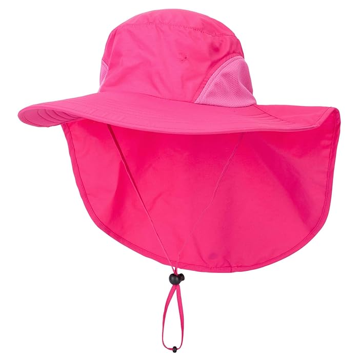Buy Decentron Outdoor Large Brim Fishing Hat with Neck Cover UPF 50