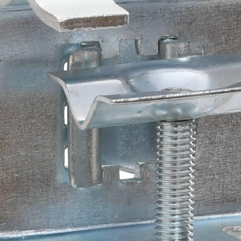 vidaXL Umbrella Clamps for Balcony - 2 pcs Galvanized Steel, Powder Coated, Rust-Resistant, 1.3