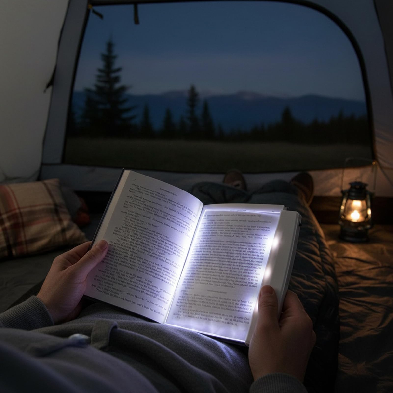 Générique Lumières de page de livre à LED plates pour lire la nuit, veilleuses de lecture de livres pour livres au lit, accessoires de lampe de lecture pour femmes lectrices, amateurs de livr es