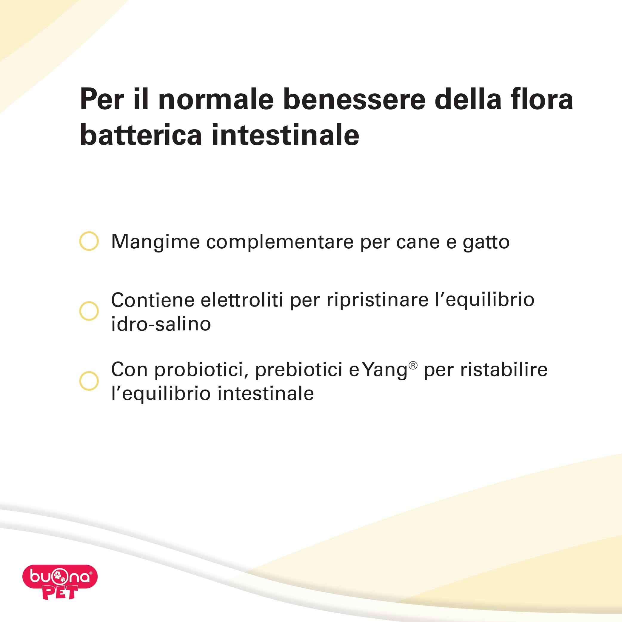 Buona Pet Enterina Flor 100 CPR di Mangime Complementare per Cani e Gatti, Favorisce Il Benessere della Flora Intestinale con Probiotici e Prebiotici, Inulina, Zinco e Pectina, Made in Italy