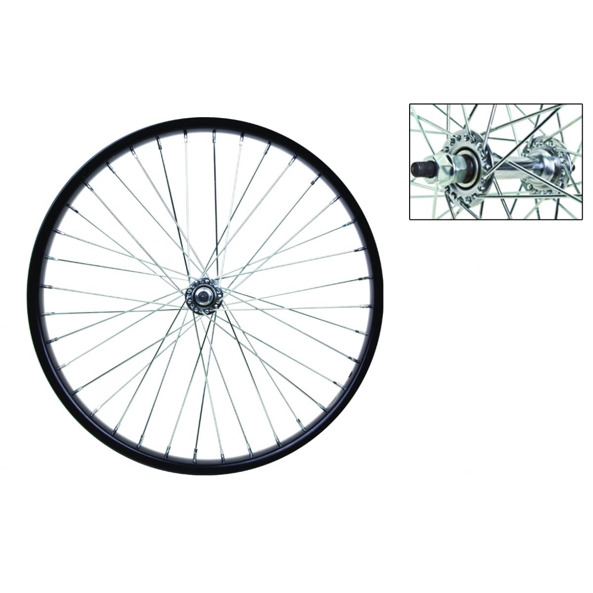 Roue Avant Vélo Wheel Master – 20 X 1,75 – 36H – Alliage Argent – Boulonnée