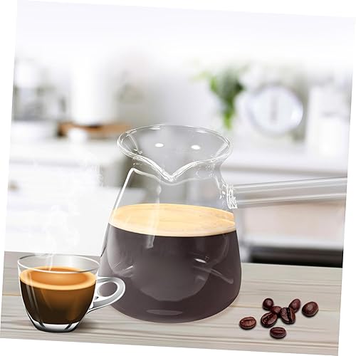 Miniatura 4 de Cabilock 1pc espesado vidrio tetera lado derecho mango de café y borosilicato cafetera hervir café esmalte inducción turco café hervidor de café