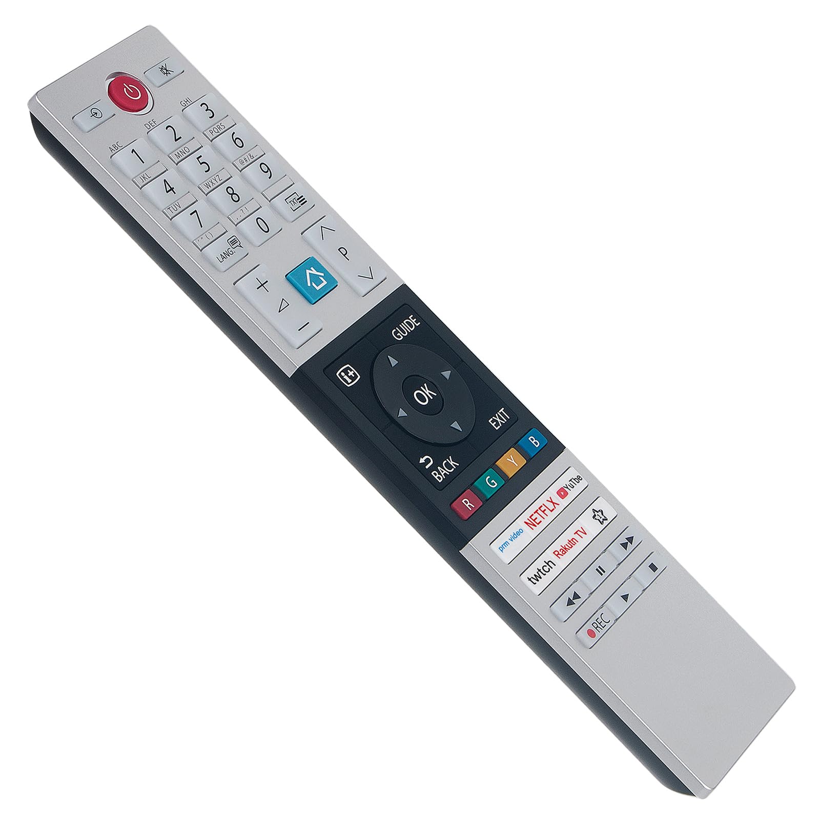 AULCMEET Replacement RC45151 CT-8561 Telecomando universale Fit For Toshiba CT-8541 CT-8543 CT-8528 CT-8533 RC42151 L43UK3163DG 65UK3163DG 55UK3163DG