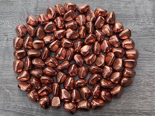 Image of GAF TREASURES 1 /2 LB Copper Tumbled Stones, Polished Natural Copper Gemstone, Copper Healing Crystals (Copper)