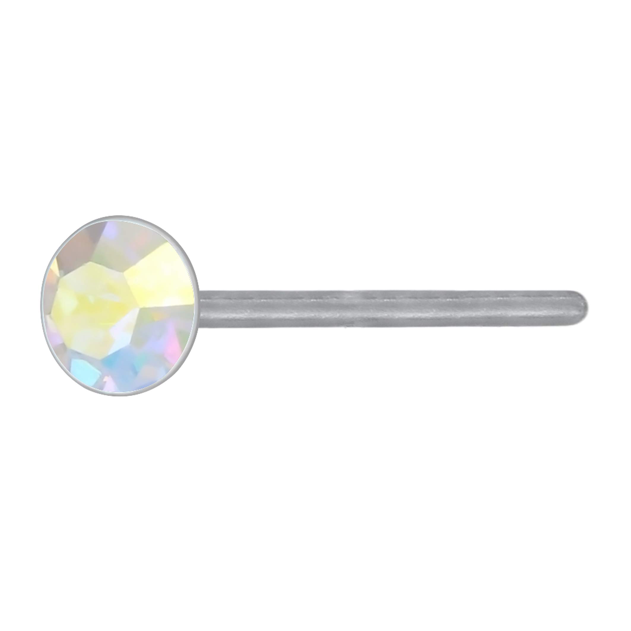 3.5mm Round Pure 925 Sterling Silver Nose Studs with Crystal for Women and Girls (NR05056)-image-40