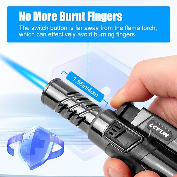 Encendedor Torch LcFun 2 Pack Recargable A Prueba De Viento miniatura 3