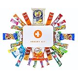 Hangry Kit Hard Plastic Snack Kit for College Students, Care Package or Gift Pack, Includes Energy Bars, Mac n Cheese, Popcorn, Ramen, and More, 100% Guaranteed (XXL)
