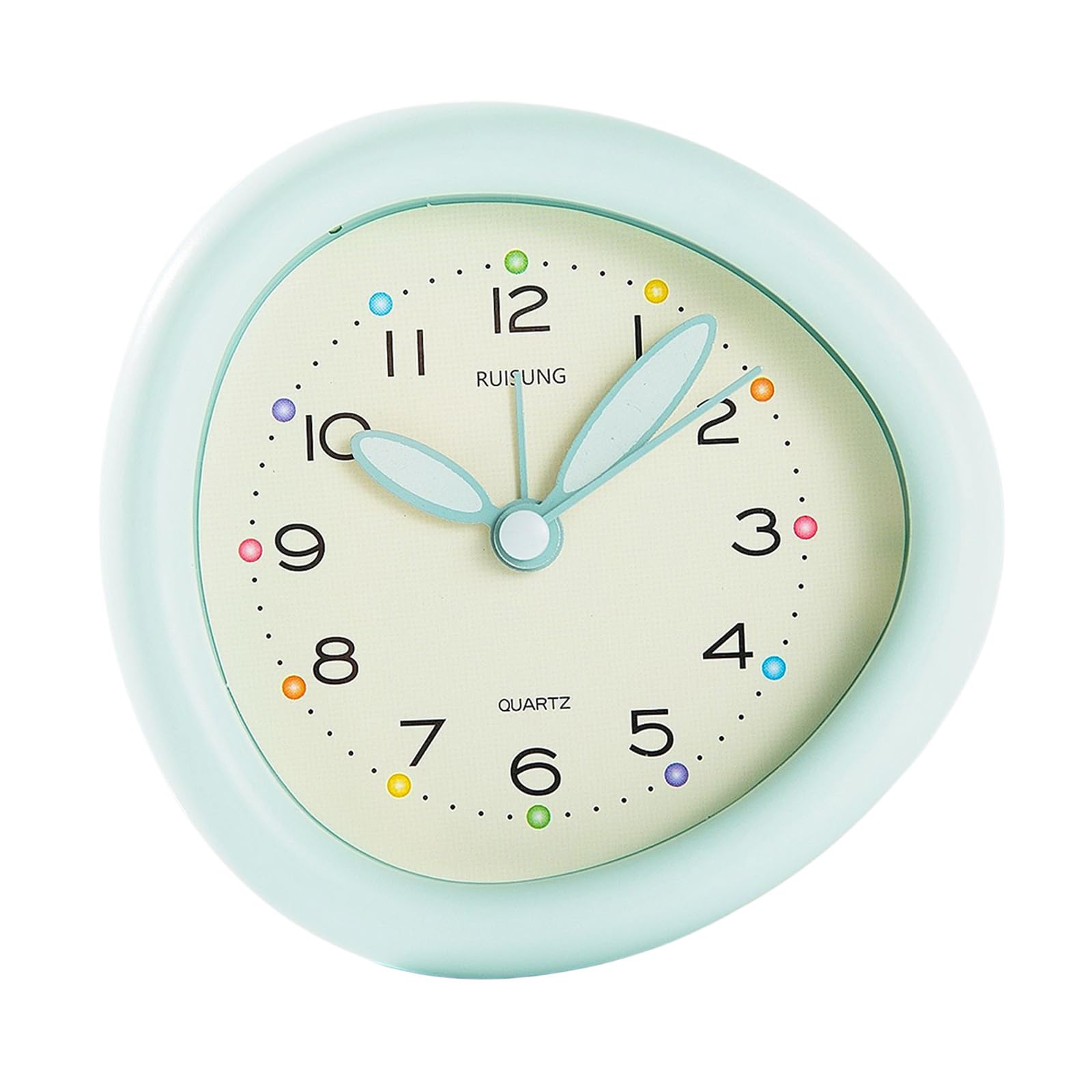Piceioep Battery Operated Analog Alarm Clock Silents Not Ticking Clock Quieter Bedside Clocks for Bathroom Living Room Decors Non Ticking