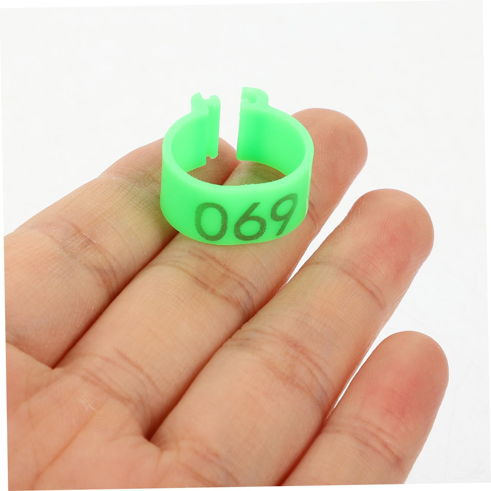 BESPORTBLE 500piezas Anillos De Identificación para Aves Anillos De De Pollo Anillas De Pies para Palomas y Periquitos Prácticos y Fáciles De Usar
