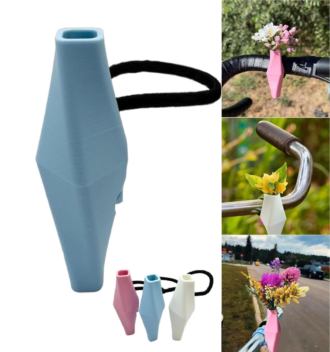 Amazon.com: 2024 Bike Flower Vase for Handlebars, Removable