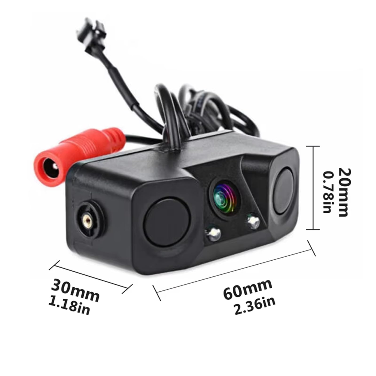Telecamere Retromarcia Telecamera Posteriore Auto CCD HD 3 in 1 Sensore Radar Parcheggio Visione Notturna LED Telecamera