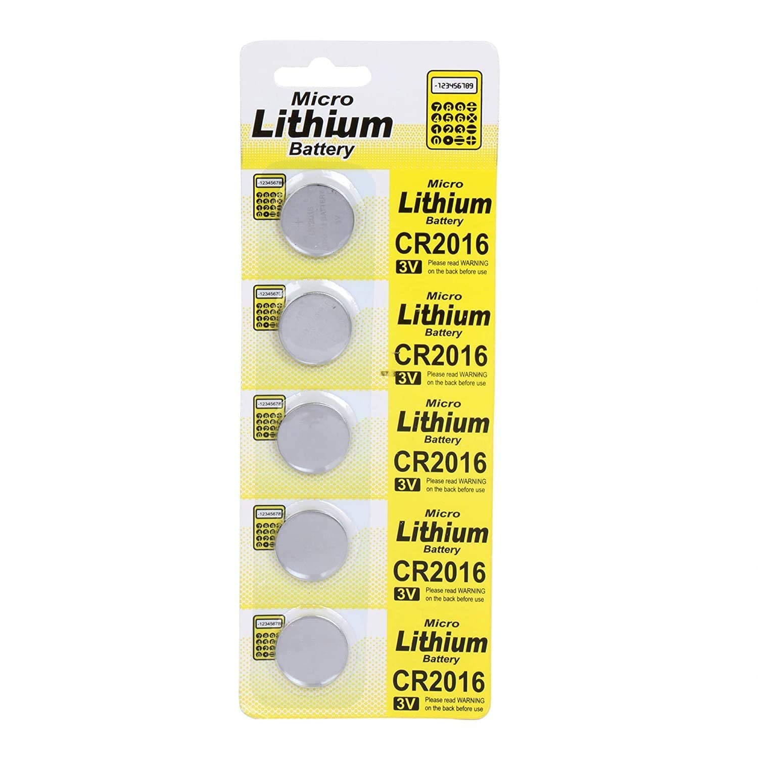 CR2016,Lithium Coin Battery Pack of 5 Amazon.in Electronics