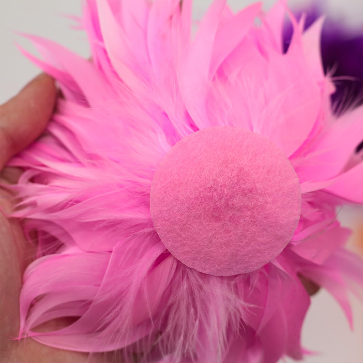 GreatRise Broche élégante En Plume Naturelle - Broche Duveteuse