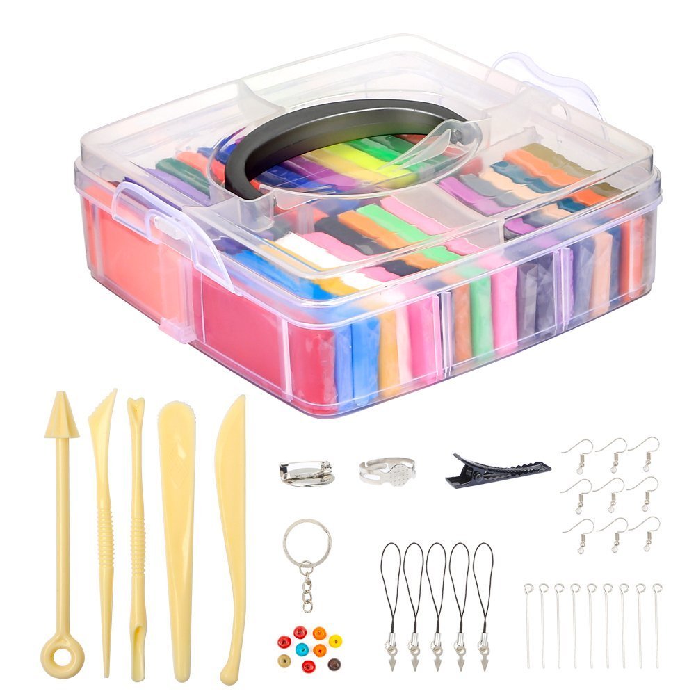 36 Couleurs Argile Jouet Ultra Lumière Non- Toxique Doux Air Sec Pâte à 36 Couleurs Argile Jouet Ultra Lumière Non- Toxique Doux Air Sec Pâte à