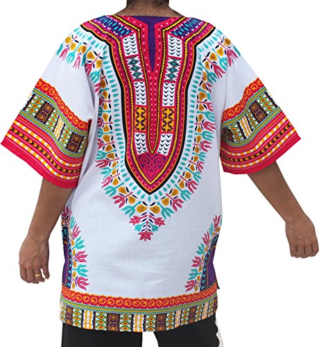 RaanPahMuang Unisex African Dashiki Kaftan Shirt XS - 7XL2