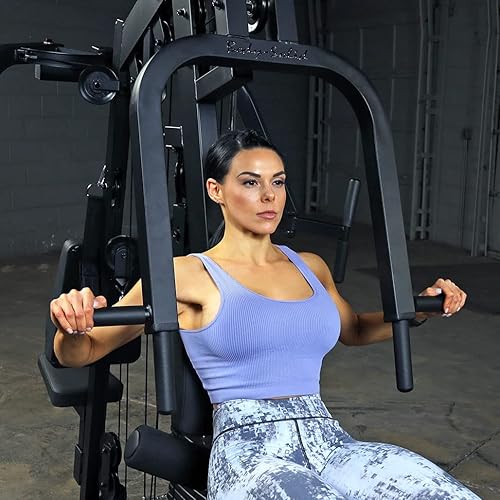 Miniatura 8 de Body-Solid (EXM3000LPS) Multiestación 210lb Máquina apiladora de peso dual para gimnasio doméstico y comercial, entrenamiento de fuerza corporal