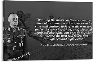 Amazon.com: XIEHAI Germany's Great Erwin Rommel Poster4 Artworks ...